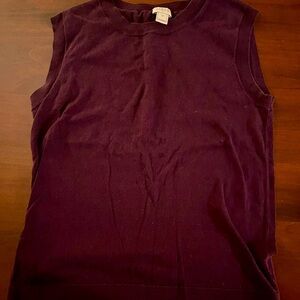 Purple jcrew sweater vest